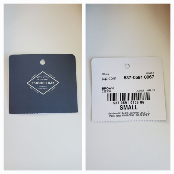 St. John's Bay brand Flip Flops Men NWOT size:Small/7-8 Tan & Brown *READ* - Picture 2 of 13